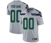 Men's Seattle Seahawks Customized Grey Alternate Vapor Untouchable Custom Limited Football Jersey