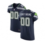 Men's Seattle Seahawks Customized Navy Blue Team Color Vapor Untouchable Custom Elite Football Jersey