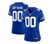 Women's Seattle Seahawks ACTIVE PLAYER Custom Royal Throwback Football Stitched Jersey