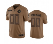 Men's Tennessee Titans Active Player Custom Brown 2023 Salute To Service Football Stitched Jersey
