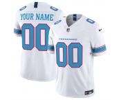 Men's Tennessee Titans Active Player Custom White 2026 F.U.S.E. Vapor Limited Stitched Football Jersey