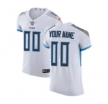 Men's Tennessee Titans Customized White Vapor Untouchable Custom Elite Football Jersey