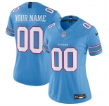 Women's Tennessee Titans Active Player Custom Light Blue 2026 F.U.S.E. Vapor Limited Stitched Football Jersey