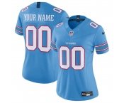 Women's Tennessee Titans Active Player Custom Light Blue 2026 F.U.S.E. Vapor Limited Stitched Football Jersey