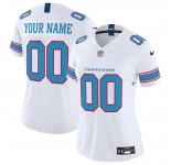 Women's Tennessee Titans Active Player Custom White 2026 F.U.S.E. Vapor Limited Stitched Football Jersey