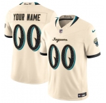 Men's Jacksonville Jaguars Active Player Custom Cream 2026 F.U.S.E. “Rivalries” Vapor Untouchable Limited Football Stitched Jersey