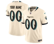 Men's Jacksonville Jaguars Active Player Custom Cream 2026 F.U.S.E. “Rivalries” Vapor Untouchable Limited Football Stitched Jersey