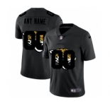 Men's Jacksonville Jaguars Custom Team Logo Dual Overlap Limited Football Jersey Black