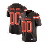 Men's Cleveland Browns Customized Brown Team Color Vapor Untouchable Custom Limited Football Jersey