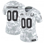 Women's Indianapolis Colts Active Player Custom 2024 F.U.S.E Arctic Camo Salute To Service Limited Stitched Jersey