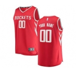 Men's Houston Rockets Red Custom Basketball Jersey - Icon Edition