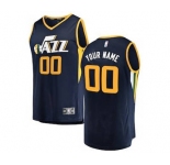 Men's Utah Jazz Navy Custom Basketball Jersey - Icon Edition