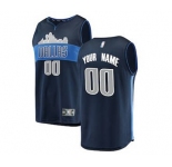 Youth Dallas Mavericks Navy Custom Basketball Jersey - Statement Edition