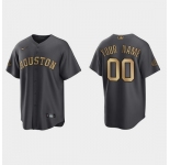 Men Custom Houston Astros 2022 Mlb All Star Game Charcoal Replica Jersey