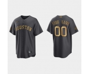 Men Custom Houston Astros 2022 Mlb All Star Game Charcoal Replica Jersey
