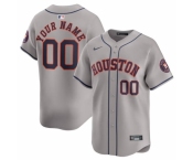 Men Houston Astros Active Player Custom Grey 2024 Away Limited Stitched Baseball Jersey
