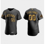 Men Houston Astros Custom 2022 Mlb All Star Game Authentic Black Men Jersey