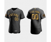 Men Houston Astros Custom 2022 Mlb All Star Game Authentic Black Men Jersey