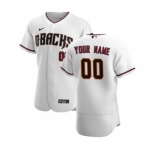 Men's Arizona Diamondbacks 2020 Home Custom Flexbase Jersey - White