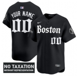 Men's Boston Red Sox ACTIVE PLAYER Custom Black 'Retro Newspaper Edition' Vapor Premier Limited Stitched Baseball Jersey