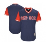 Men's Boston Red Sox Customized Navy 2017 Little League World Series Players Weekend Jersey