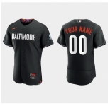 Men Baltimore Orioles Active Player Custom Black 2023 City Connect Flex Base Stitched Baseball Jersey