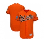 Men's Baltimore Orioles Customized Majestic Orange 2018 Spring Training Flex Base Team Jersey