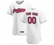 Men's Cleveland Indians 2020 Home Custom Flexbase Jersey - White