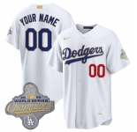Men's Los Angeles Dodgers ACTIVE PLAYER Custom White 2026 Gold Collection Stadium Stitched Baseball Jersey