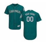 Men's Seattle Mariners Customized Alternate Green Flex Base Custom Baseball Baseball Jersey