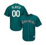 Men's Seattle Mariners Customized Northwest Green Cool Base Custom Baseball Baseball Jersey
