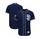 Men's San Diego Padres Customized Majestic Navy 2018 Spring Training Flex Base Team Jersey
