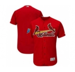 Men's St. Louis Cardinals Customized Majestic Scarlet 2018 Spring Training Flex Base Team Jersey