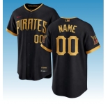 Custom Pittsburgh Pirates Black 2026 City Connect Stadium Stitched Baseball Jersey