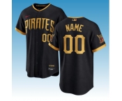 Custom Pittsburgh Pirates Black 2026 City Connect Stadium Stitched Baseball Jersey