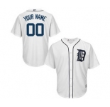 Youth Detroit Tigers White Custom Cool Base Baseball Baseball Jersey