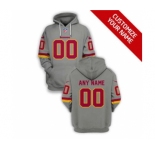 Men's Washington Football Team Active Player Custom 2021 Gray Pullover Football Hoodie
