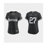 Women Chicago White Sox Lucas Giolito Black 2021 City Connect Replica Jersey