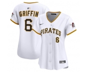 Women's Pittsburgh Pirates #6 Konnor Griffin Nike White Home Limited Jersey