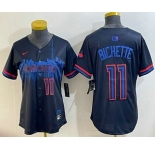 Women's Toronto Blue Jays #11 Bo Bichette Black 2024 City Connect Limited Jersey