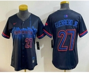 Women's Toronto Blue Jays #27 Vladimir Guerrero Jr Black 2024 City Connect Limited Jersey