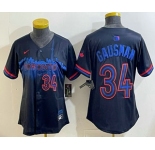 Women's Toronto Blue Jays #34 Kevin Gausman Black City Limited Jersey