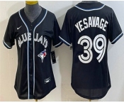 Women's Toronto Blue Jays #39 Trey Yesavage 2026 Black Fashion Cool Base Jersey