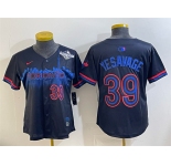Women's Toronto Blue Jays #39 Trey Yesavage Navy 2025 World Series City Connect Limited Stitched Baseball Jersey