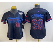 Women's Toronto Blue Jays #39 Trey Yesavage Navy 2025 World Series City Connect Limited Stitched Baseball Jersey