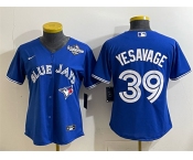 Women's Toronto Blue Jays #39 Trey Yesavage Royal 2025 World Series Cool Base Stitched Baseball Jersey
