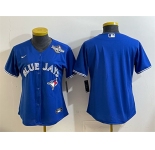 Women's Toronto Blue Jays Blank Royal 2025 World Series Cool Base Stitched Baseball Jersey