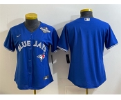 Women's Toronto Blue Jays Blank Royal 2025 World Series Cool Base Stitched Baseball Jersey