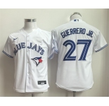Youth Toronto Blue Jays #27 Vladimir Guerrero Jr. White Limited Stitched Baseball Jersey