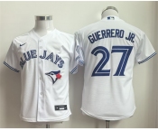 Youth Toronto Blue Jays #27 Vladimir Guerrero Jr. White Limited Stitched Baseball Jersey